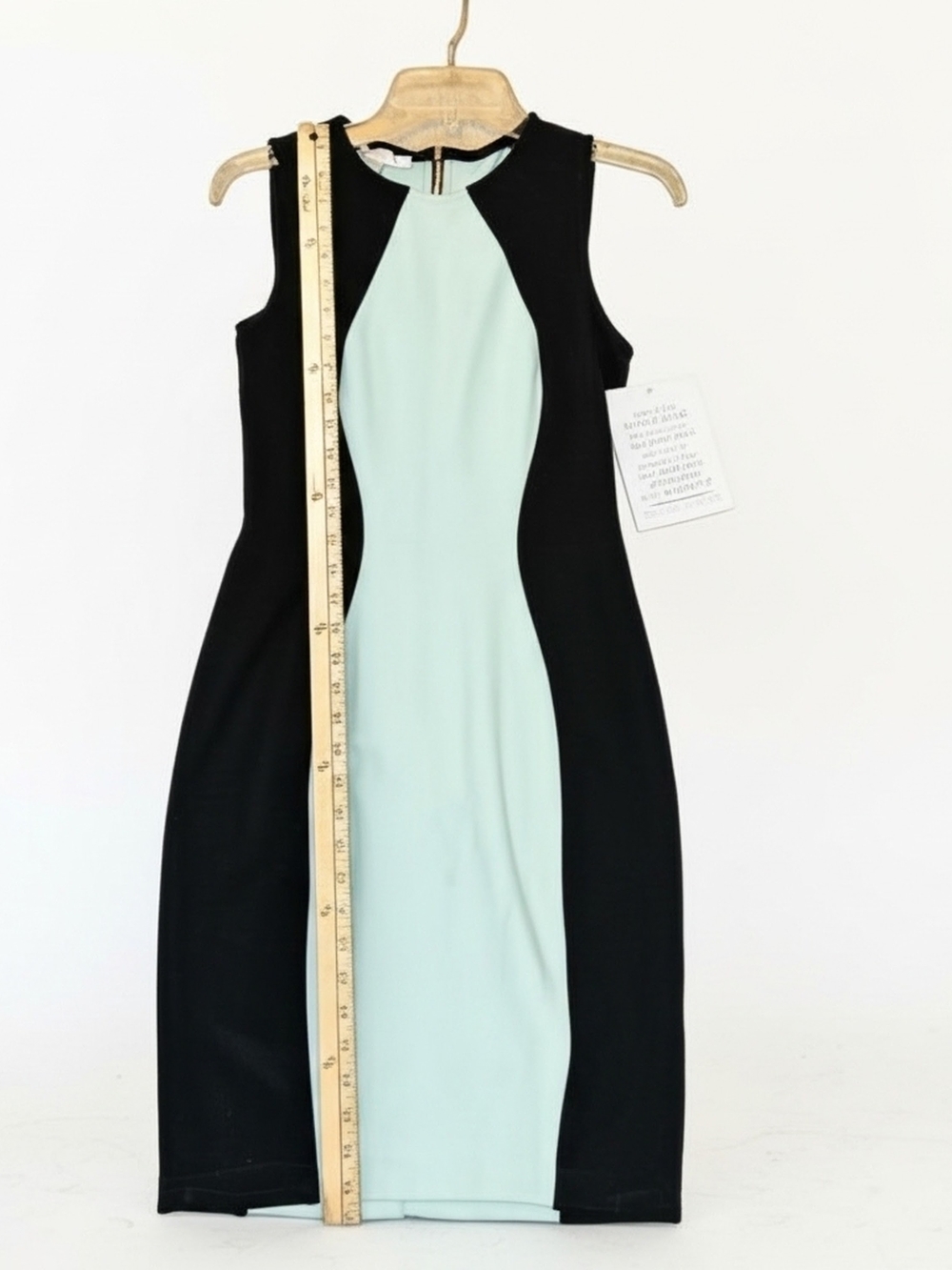 NWT Boston Proper Mint and Black Sleeveless Suba Sheath Midi Dress Womens Size 4 - Picture 3 of 8